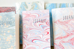 marbled journals